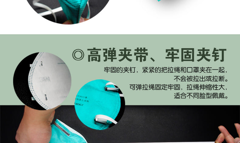 3M 9132 医用颗粒物防护口罩 （头带式、中国医疗器械注册) (如病毒、细菌、霉菌、碳疽杆菌、结核杆菌等)